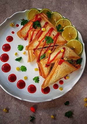 عکسی از دستور اسنک مرغ و قارچ