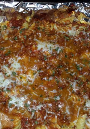 A picture of Lasagna with a twist.