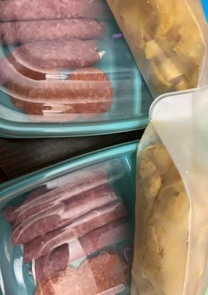 A picture of Salami and cream cheese roll ups.