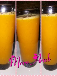 صورة لوصفة عصير برتقال 🍊🍊 بالخوخ 🍑🍑 تحفة