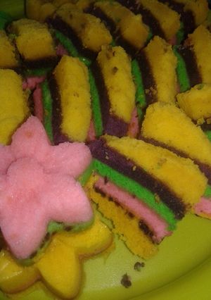 Foto resep Bolu kukus rainbow