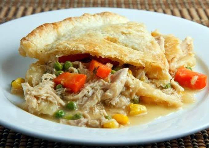 Step-by-Step Guide to Prepare Homemade Easy Chicken Pot Pie | Simple ...