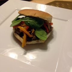 Portabello Burger (Vegan) A picture of Portabello Burger (Vegan).