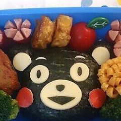 A picture of Easy Kumamon Character Bento.