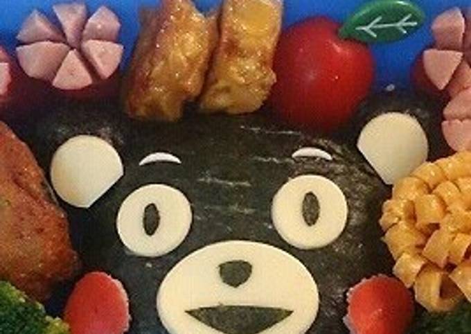 Recipe of Quick Easy Kumamon Character Bento