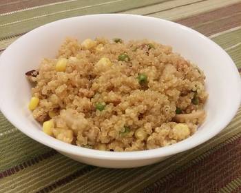 Popular Recipe Quinoa Pilaf with Mushrooms and Roasted Chickpeas Savory Delicious