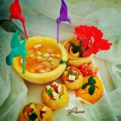 A picture of #Ramadan Kharbooja Pani puri.
