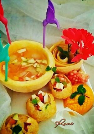 A picture of #Ramadan Kharbooja Pani puri.