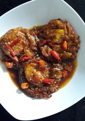 Foto resep Telur ceplok kecap pedas