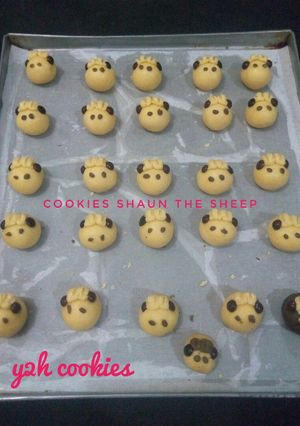 Foto resep Cookies Shaun the sheep(cookies domba)