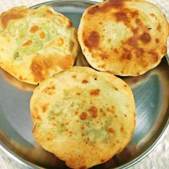 Matar ke bhature A picture of Matar ke bhature.