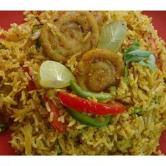 A picture of Chakli Gatta Pulav.