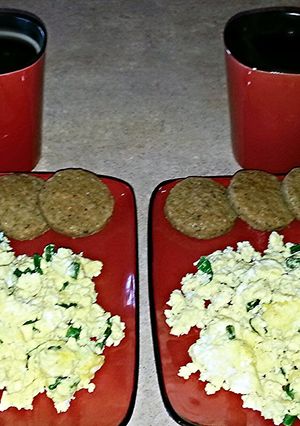 A picture of Mike's 5 Minute Microwave Breakfast.
