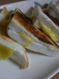 Melting Hanpen with Shiso and Cheese