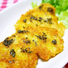 A picture of Milan-style Chicken Cutlets with Basil Oil.