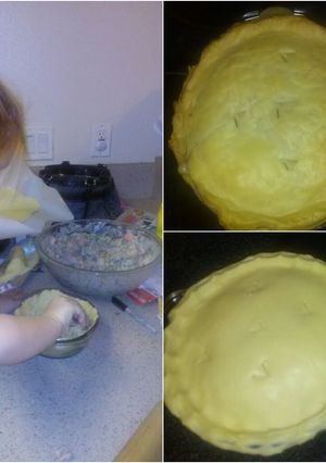 A picture of Momma's Turkey pot pies.