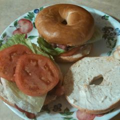 A picture of Bagel BLT.