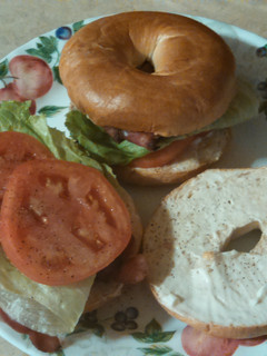 A picture of Bagel BLT.