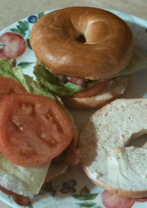 A picture of Bagel BLT.