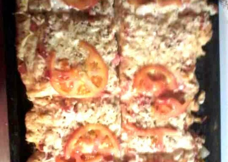easy chicken alfraido pizza