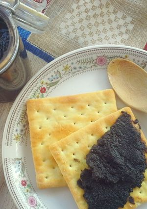 A picture of Homemade Black Sesame Spread.