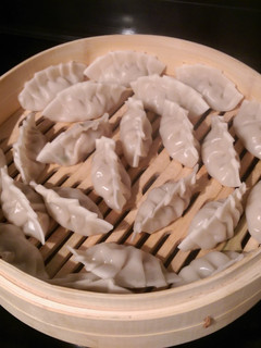 A picture of Clam, Shrimp, and Chicken Chinese Dumplings.
