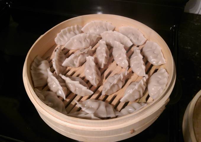 Steps to Prepare Homemade Clam, Shrimp, and Chicken Chinese Dumplings