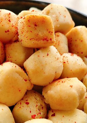 Hình của món Đậu phụ viên chiên giòn (Tofu ball).