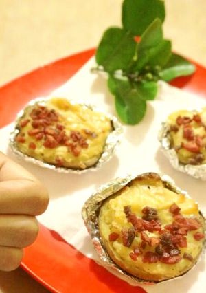 Foto resep 2. Baked Potato Cheese Quick Melt ❤️