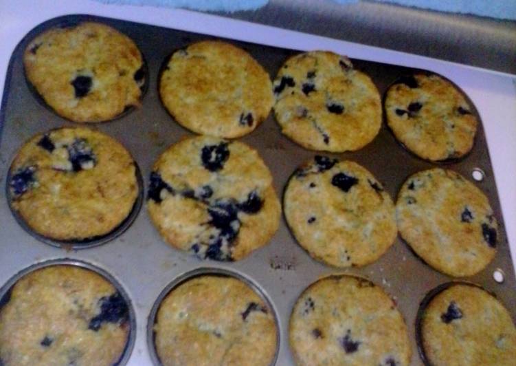 Recipe of Perfect Creamy Blueberry Muffins