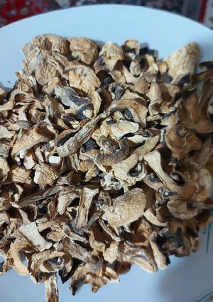 عکسی از دستور قارچ دکمه اسلایس خشک شده