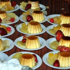 A picture of fruit flan.