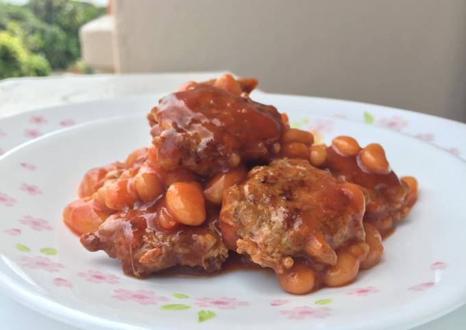 Baked Red Bean with Baked Ground Pork