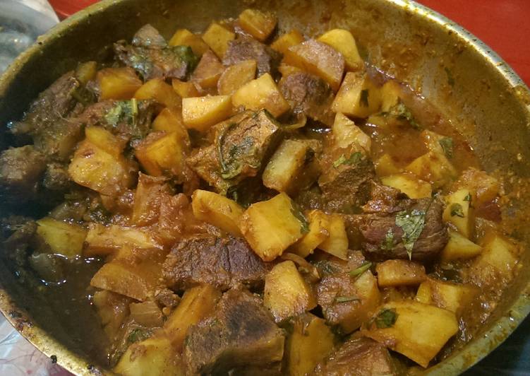 Recipe of Egyptian meat plate with potato