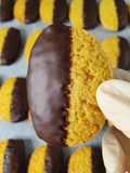 Biscotti al mais, mandarino e cioccolato, senza burro