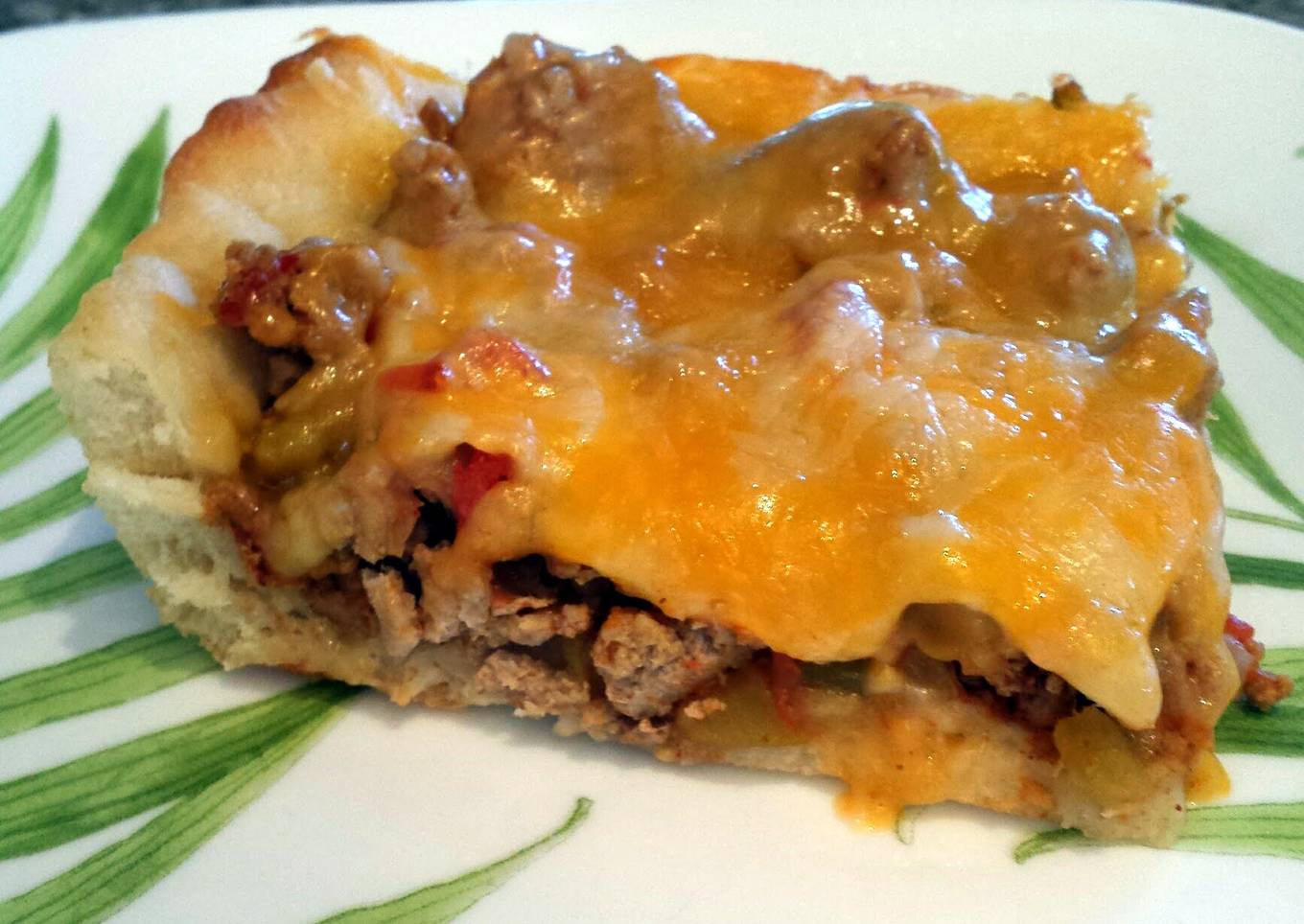 Deep Dish Taco Pizza