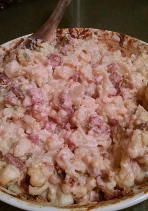 A picture of Loaded Cauliflower Casserole (skinnier version).