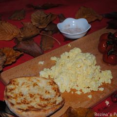 A picture of Scrambled eggs#familyfriendly.