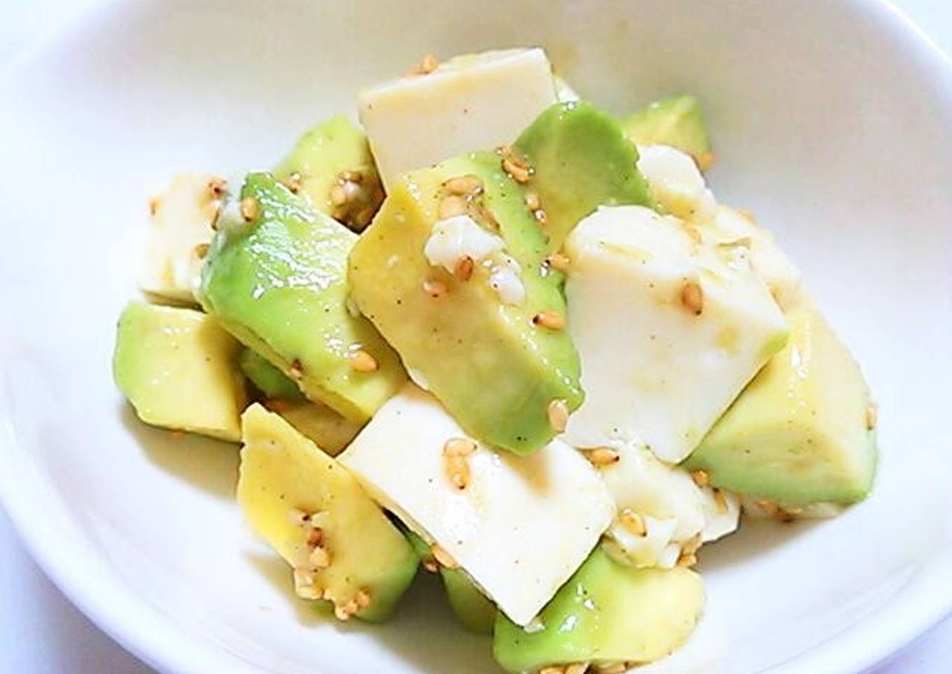 Namul with Avocado and Tofu (Korean Salad)