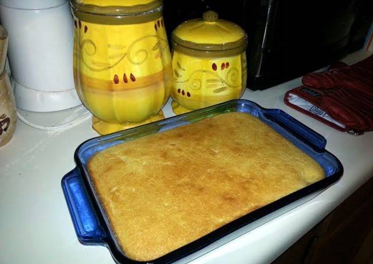 Steps to Prepare Homemade Sweet Corn Bread