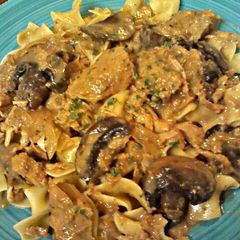 A picture of Crockpot Pork Stroganoff.