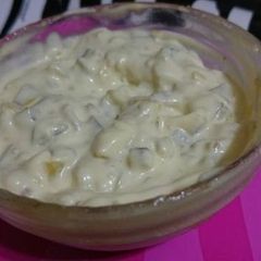 A picture of Mom's Top Shelf Tartar Sauce.