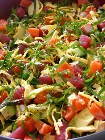 Easy Steps to Make Recipes Deconstructed Sushi California Roll Style the Delicious Appealing.