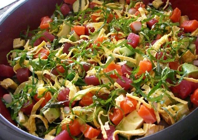 Deconstructed Sushi California Roll Style Deconstructed Sushi California Roll Style