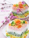 Diamond Shaped Doll Festival Sushi