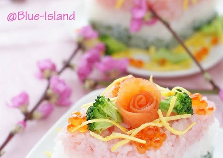 Recipe of Appetizing Diamond Shaped Doll Festival Sushi