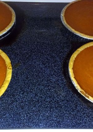 A picture of Jones Family Sweet Potatoe Pie.