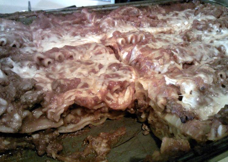 Recipe of Homemade Simple Lasagna