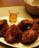 Hot n Spicy Fried Chicken with Honey