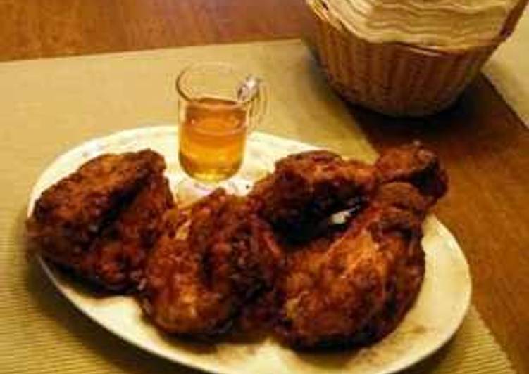 Hot n Spicy Fried Chicken with Honey